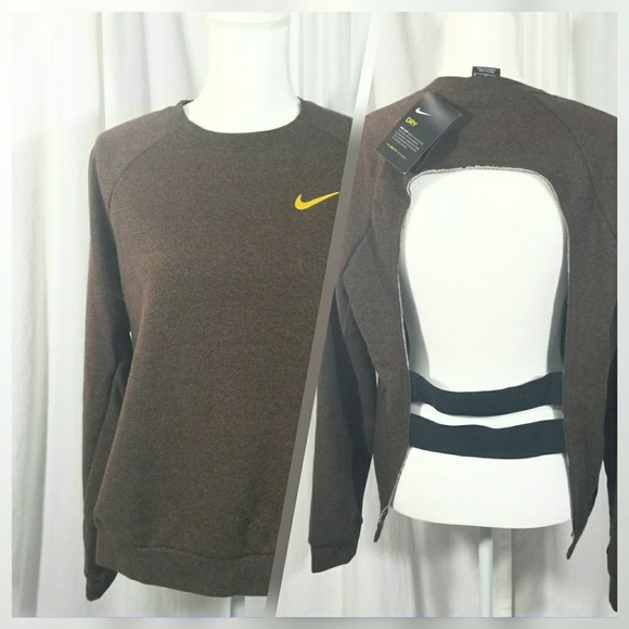 nike open back sweatshirt